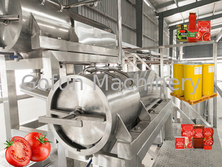Dây chuyền chế biến sốt cà chua SUS 304 / 316L Tiết kiệm năng lượng 10 - 100T/D