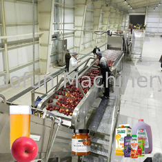 Cấp thực phẩm Dây chuyền chế biến nước ép táo Sus304 / 316L 10 - 100T/D