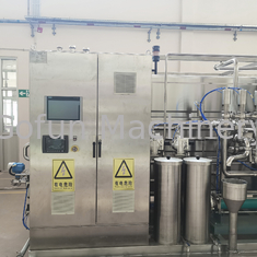 Máy tiệt trùng UHT hình ống có độ chính xác cao Máy sản xuất nước trái cây 5T / H