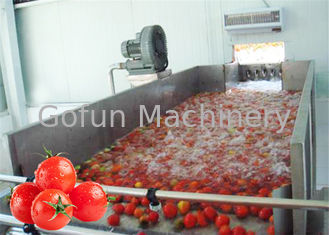 Dây chuyền sản xuất cà chua dán túi vô trùng 1500T / D Điều khiển PLC