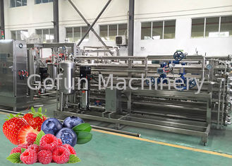 CIP Làm sạch dây chuyền chế biến trái cây Máy chế biến nước ép dâu tây ISO 9001